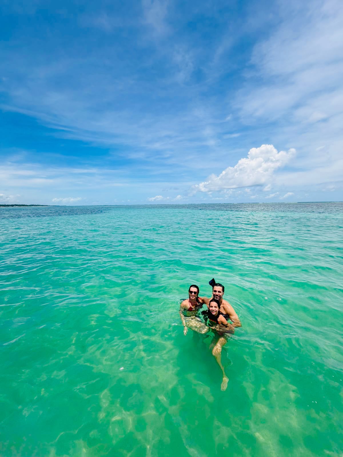 Praia em família